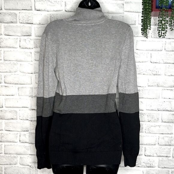 Calvin Klein Colorblock Turtleneck Knit Sweater Size XS - Picture 4 of 5